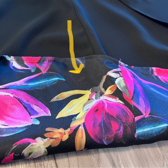 Delfi Collective Lindsay Colorful Floral Gown Dress Medium Keyhole Tie Front - Picture 11 of 15